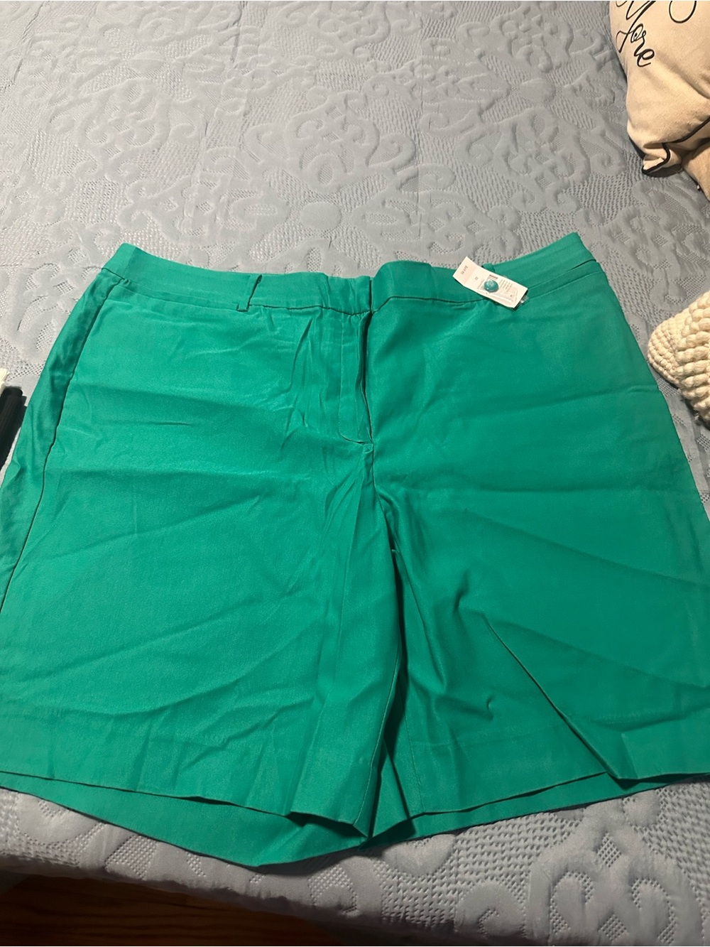 Lane Bryant Teal Tailored Bermuda Shorts